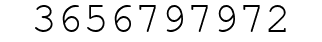 Number 3656797972.