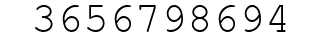 Number 3656798694.