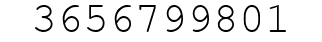 Number 3656799801.