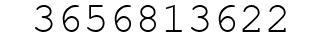 Number 3656813622.