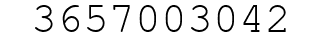 Number 3657003042.