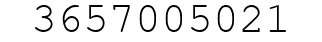 Number 3657005021.