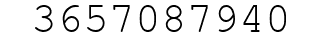 Number 3657087940.