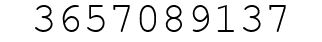 Number 3657089137.