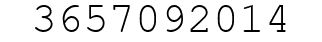 Number 3657092014.
