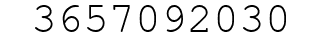 Number 3657092030.