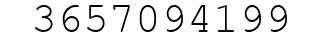 Number 3657094199.