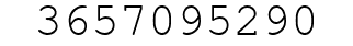 Number 3657095290.