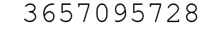 Number 3657095728.