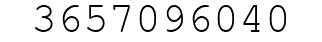 Number 3657096040.