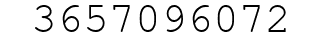 Number 3657096072.