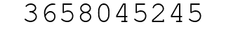 Number 3658045245.