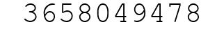 Number 3658049478.