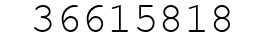 Number 36615818.
