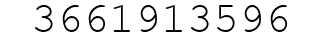 Number 3661913596.