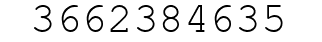 Number 3662384635.