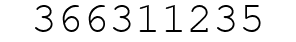 Number 366311235.