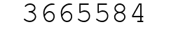 Number 3665584.