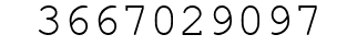 Number 3667029097.