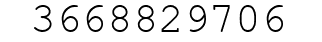 Number 3668829706.