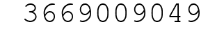Number 3669009049.