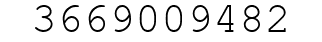 Number 3669009482.