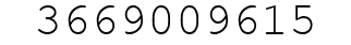 Number 3669009615.