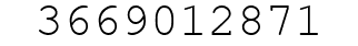 Number 3669012871.