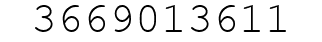 Number 3669013611.