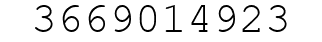 Number 3669014923.