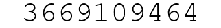 Number 3669109464.