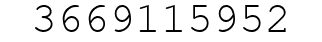Number 3669115952.