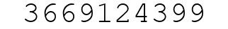 Number 3669124399.