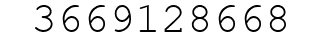 Number 3669128668.