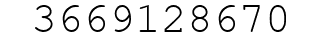 Number 3669128670.
