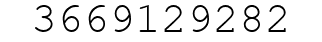 Number 3669129282.