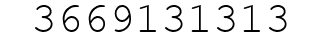 Number 3669131313.