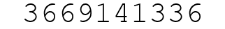 Number 3669141336.