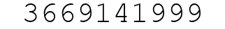 Number 3669141999.