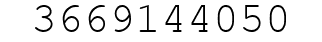 Number 3669144050.