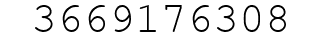 Number 3669176308.