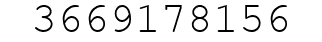 Number 3669178156.