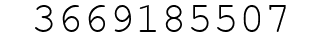 Number 3669185507.