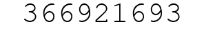Number 366921693.