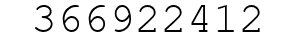 Number 366922412.