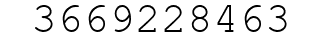 Number 3669228463.