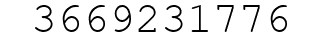 Number 3669231776.