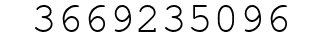 Number 3669235096.