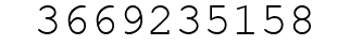 Number 3669235158.