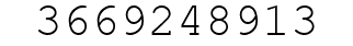 Number 3669248913.